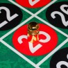 Markeerstift voor Roulette "DOLLY GOLD" - van metaal - 2,5 cm x 4 cm