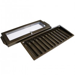 Cash in "SAFETY BOX 720 DARK" - for 720 poker chips - made of brass - key lock - 12 columns