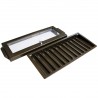Incasseer "SAFETY BOX 720 DARK" - voor 720 pokerschips - gemaakt van messing - met sleutelslot - 12 kolommen.