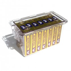 Boite de rangement "ECO"- pvc - 8 jeux de cartes