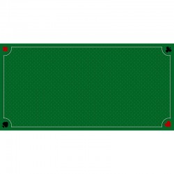Tapis de jeux de cartes "CLASSIQUE XL" - jersey néoprène - 120 x 60 cm - rectangulaire