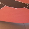 Pokertafel "CASH BURGUNDY" - XL formaat - verstevigde opklapbare poten - 10 spelers