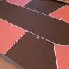 Poker table "CASH BURGUNDY" - XL size - reinforced folding legs - 10 players