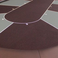 Pokertisch "PERSISCHES GELD" - XL-Format - verstärkte klappbare Beine - 10 Spieler