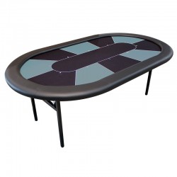 Table de poker "CASH PERSAN" - format XL - pied pliants renforcés – 10 joueurs