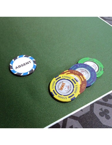 Chip "ABSENT" - 43mm - aus Keramik