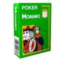 Modiano "CRISTALLO VERT" - Jeu de 55 cartes 100% plastique – format poker - 4 index jumbo