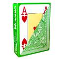 Modiano "CRISTALLO VERT" - Jeu de 55 cartes 100% plastique – format poker - 4 index jumbo