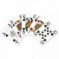 Modiano "CRISTALLO NOIR" - Jeu de 55 cartes 100% plastique – format poker - 4 index jumbo