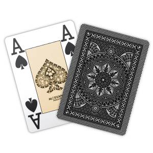 Modiano "CRISTALLO BLACK" - Baraja de 55 cartas 100% plástico - formato poker - 4 índices jumbo.