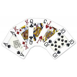 Modiano "CRISTALLO ORANGE" - Jogo de 55 cartas 100% plásticas - formato poker - 4 índices jumbo.