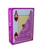 Modiano "CRISTALLO PURPLE" - Gra karciana z 55 kart 100% plastikowych - format poker - 4 duże indeksy.