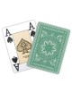 Modiano "CRISTALLO VERT FONCÉ " - Jeu de 55 cartes 100% plastique – format poker - 4 index jumbo