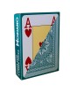 Modiano "CRISTALLO VERT FONCÉ " - Jeu de 55 cartes 100% plastique – format poker - 4 index jumbo