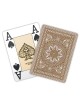 Modiano "CRISTALLO MARRON" - Jeu de 55 cartes 100% plastique – format poker - 4 index jumbo