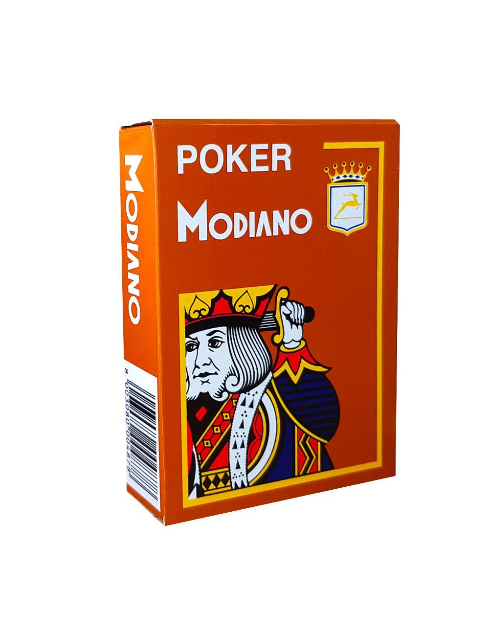 Modiano "CRISTALLO BROWN" - Jeu de 55 cartes 100% plastique – format poker - 4 index jumbo