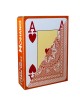 Modiano "CRISTALLO BROWN" - Jeu de 55 cartes 100% plastique – format poker - 4 index jumbo