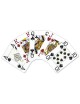 Modiano "TEXAS POKER HOLD EM BLÅ" - 55-kortlek i 100% plast - Pokerformat - 2 jumboindex