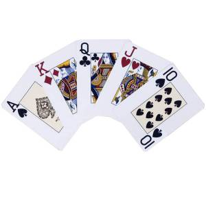 Modiano "TEXAS POKER HOLD EM BROWN" - 55 cards game - 100% plastic - poker size - 2 jumbo indexes.