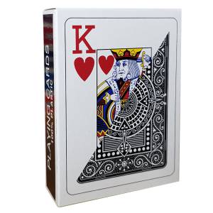 Modiano "TEXAS POKER HOLD EM BLACK" - Kortspel med 55 kort i 100% plast - pokerspel format - 2 jumbo-index.