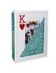Modiano "TEXAS POKER HOLD EM DARK GREEN" - Set van 55 kaarten, volledig van plastic - pokergrootte - 2 jumbopunten