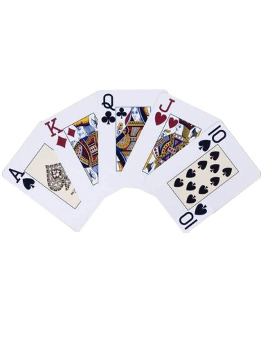 Modiano "TEXAS POKER HOLD EM ROSSO" - Gioco di 55 carte 100% plastica - formato poker - 2 indici jumbo