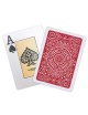 Modiano "TEXAS POKER HOLD EM RED" - Gra z 55 kartami 100% plastikowymi - format poker - 2 duże indeksy