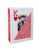Modiano "TEXAS POKER HOLD EM RED" - 55-card game, made of 100% plastic, poker size, with 2 jumbo indexes.