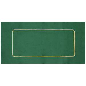 Tapis de Poker en feutrine verte – avec betline - 120/62 cm