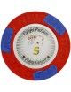 Pokerchip "LAS VEGAS 5" - aus Tonverbundstoff mit Metalleinsatz - 14g - einzeln erhältlich.