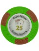 Pokermark "LAS VEGAS 25" - i lera-komposit med metallinsats - 14g - säljs styckvis