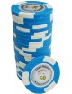 Poker chip "LAS VEGAS 50" - in clay composite with metal insert - 14g - sold individually