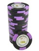 Ficha de pôquer "LAS VEGAS 100" - em compósito de argila com inserção de metal - 14g - à venda individualmente