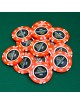 Pokermarker "HERITAGE 500" - 14g - i lerkomposit med metallinlägg - till försäljning styckvis