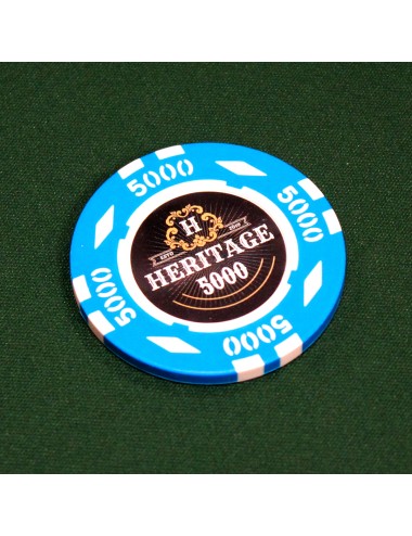 Fiches da poker "HERITAGE 5000" - 14g - in composito di argilla con inserto in metallo - in vendita ad unità