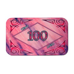 Pokerbricka "MARBRE 100" - av keramik - 8,5x5,2 cm