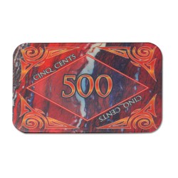 Poker chip "MARBLE 500" - ceramic - 8.5x5.2 cm