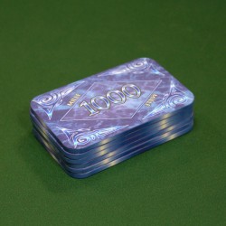 "Poker chip 'MARBLE 1000' - ceramic - 8.5x5.2 cm"