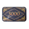 Placca da poker "MARBRE 5000" - in ceramica - 8,5x5,2 cm