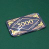 Placa de póker "MÁRMOL 5000" - de cerámica - 8,5x5,2 cm