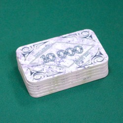 Poker chip "MARBLE 10000" - ceramic - 8.5x5.2 cm