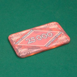 Żeton do pokera "MARMUR 25000" - z ceramiki - 8,5x5,2 cm