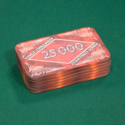 Piatto di poker "MARBRE 25000" - in ceramica - 8,5x5,2 cm