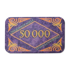 Pokerchip "MARBEL 50000" - aus Keramik - 8,5x5,2 cm