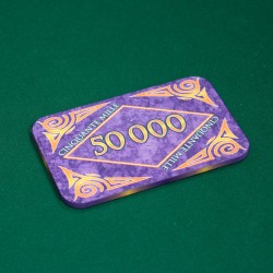 Pokerchip "MARBEL 50000" - aus Keramik - 8,5x5,2 cm
