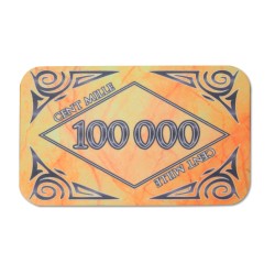 Pokerskiva "MARBLE 100000" - keramik - 8,5x5,2 cm