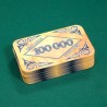 Poker plaque "MARBLE 100000" - ceramic - 8.5x5.2 cm.