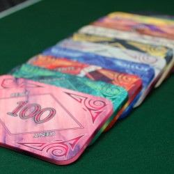 Poker chip "MARBRE 1000000" - ceramic - 8.5x5.2 cm