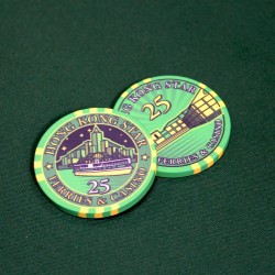 Fiches da poker "HONG KONG STAR 25" - in ceramica - 10g