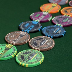 Ficha de pôquer "HONG KONG STAR 50" - em cerâmica - 10g
